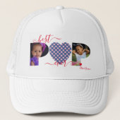 Gepersonaliseerd Beste POP ooit Foto Collage Heart Trucker Pet (Voorkant)