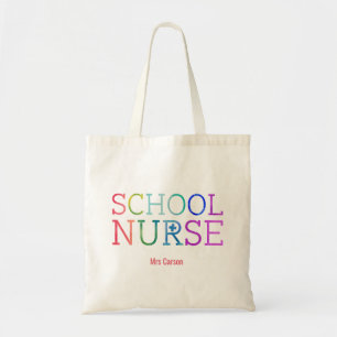 Gepersonaliseerd beste schoolverpleegster ooit kle tote bag