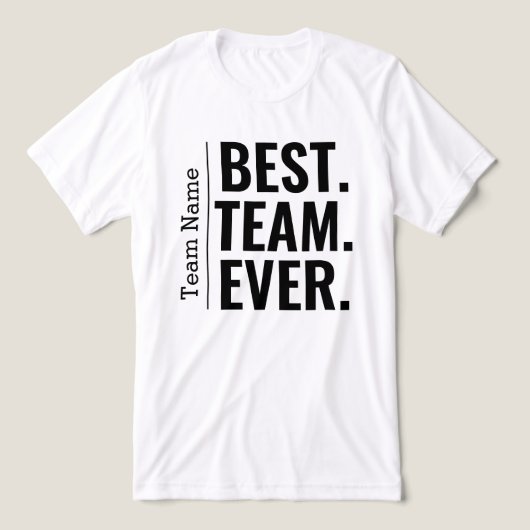 Gepersonaliseerd Beste Team Ooit Teamgenoot Colleg Tri-Blend Shirt (Design voorkant)