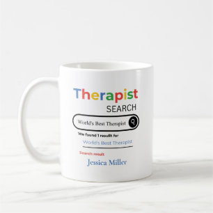 Gepersonaliseerd 'Beste therapeut ter wereld' zoek Koffiemok