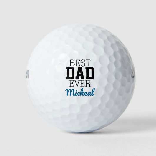 Gepersonaliseerd beste vader ooit Golf Balls Golfballen (Voorkant)