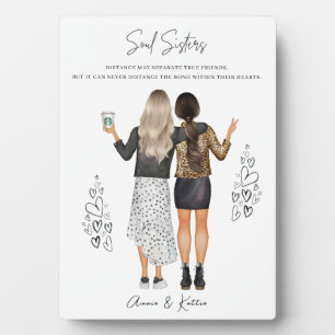 Gepersonaliseerd Beste Vriend Kerstmis Print Plaqu Fotoplaat