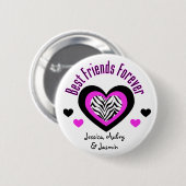 Gepersonaliseerd: Beste vrienden voor altijd: Knoo Ronde Button 5,7 Cm (Voorkant /achterkant)