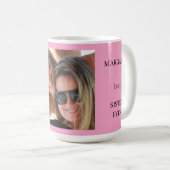 Gepersonaliseerd beste zuster ooit koffiemok (Voorkant rechts)