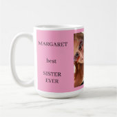 Gepersonaliseerd beste zuster ooit koffiemok (Links)