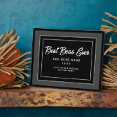 Gepersonaliseerd beste zwart-witscript in Boss Fotoplaat (Zijkant)