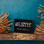 Gepersonaliseerd Bestie BFF Beste vrienden Foto Co Fotoplaat (Zijkant)