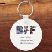Gepersonaliseerd Bestie BFF Beste vrienden Foto Co Sleutelhanger (Voorkant)