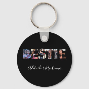 Gepersonaliseerd Bestie BFF Beste vrienden Foto Co Sleutelhanger