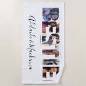 Gepersonaliseerd Bestie BFF Beste vrienden Foto Co Strandlaken (Voorkant)