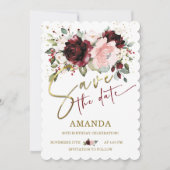 Gepersonaliseerd Bewaar de datum 80e verjaardag Kaart (Voorkant)