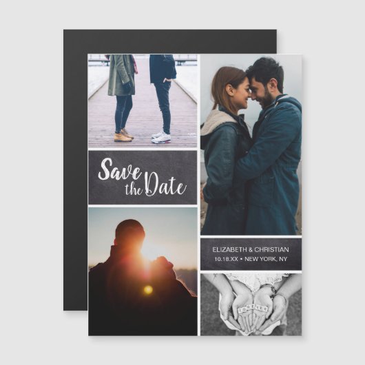 Gepersonaliseerd Bewaar de datum Bruiloft Fotocoll (Voorkant / Achterkant)