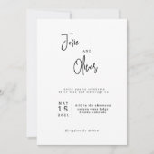 Gepersonaliseerd Bewaar de datum Bruiloft uitnodig Kaart (Voorkant)