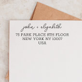 Gepersonaliseerd Bewaar de datum Bruiloft Verloofd Zelfinktende Stempel