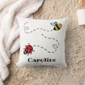 Gepersonaliseerd Bezig Bumblebee & Ladybird Patter Kussen (Deken)