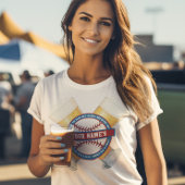 Gepersonaliseerd bier en honkbal t-shirt
