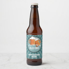 Gepersonaliseerd bier Gelukkige Verjaardag Etiket