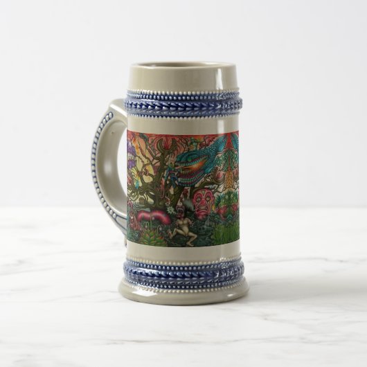 Gepersonaliseerd bier stein bierpul (Voorkant links)