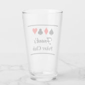 Gepersonaliseerd bier voor pokerspellen glas (Achterkant)