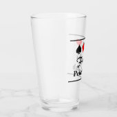 Gepersonaliseerd bier voor pokerspellen glas (Rechts)