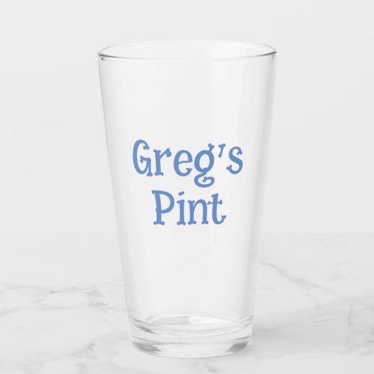 Gepersonaliseerd bierglas cadeau voor hem of thuis glas (Voorkant)