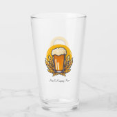 Gepersonaliseerd bierglas met naam glas (Achterkant)