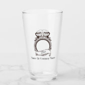 Gepersonaliseerd bierglas met naam glas (Voorkant)