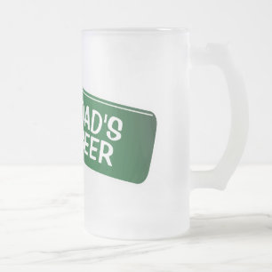 Gepersonaliseerd bierglas voor vader Feestdagen Matglas Bierpul