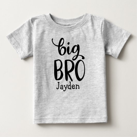 Gepersonaliseerd Big Bro T-shirt Big Brother met n (Voorkant)