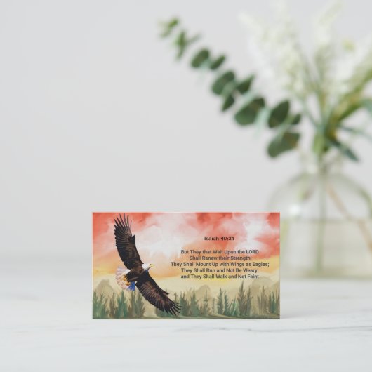 Gepersonaliseerd Bijbelse Verse kerk Visitekaartje (Staand voorkant)