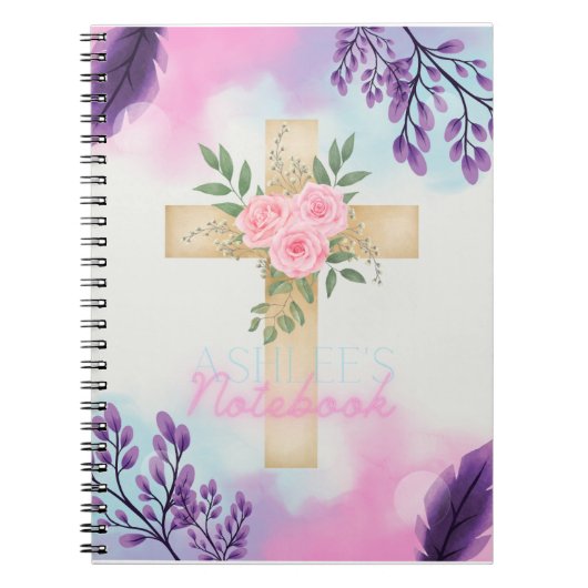 Gepersonaliseerd Bijbelstudie Notitieboek - Aquare (Voorkant)