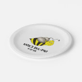 Gepersonaliseerd bijendag - bloedbad bij bijen - d papieren bordje (Gekanteld)