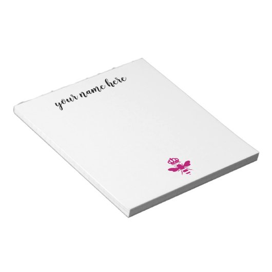 Gepersonaliseerd bijenNotitieblok Notitieblok (Schuin)