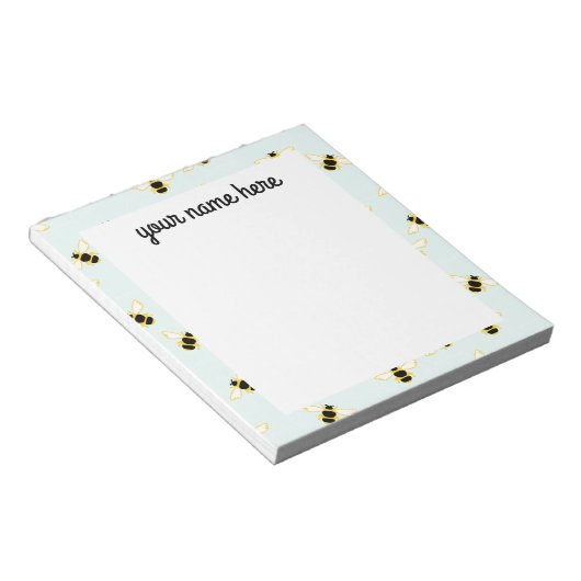 Gepersonaliseerd bijenNotitieblok Notitieblok (Schuin)