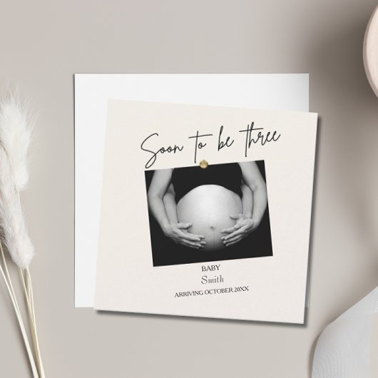 Gepersonaliseerd binnenkort drie kaart