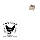 Gepersonaliseerd biologisch ei rubberstempel (Gestempeld)