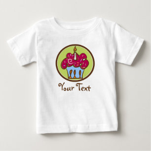 Gepersonaliseerd Birthday Cupcake Shirt