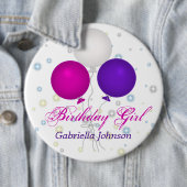 Gepersonaliseerd: Birthday Girl Button (In situ)