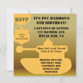 Gepersonaliseerd Birthday-uitnodigingen Kaart (Achterkant)