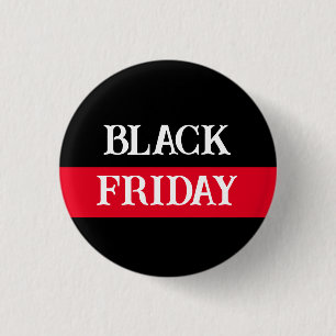 Gepersonaliseerd "Black Friday" of naam Ronde Button 3,2 Cm