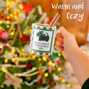 Gepersonaliseerd Black Scottie Hondenkerst Koffiemok