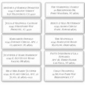 Gepersonaliseerd blad van 10 Adresetiketten Sticker (Voorkant)