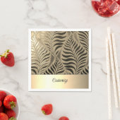 Gepersonaliseerd bladgoud motief 2 servet (Insitu)