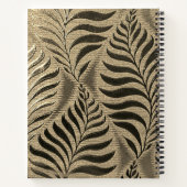 Gepersonaliseerd bladgoud motief notitieboek (Achterkant)