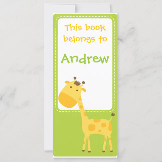 Gepersonaliseerd*Bladwijzer Giraffe Boek