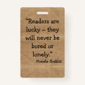 Gepersonaliseerd Bladwijzer met een Cat Motif & Qu Badge (Achterkant)