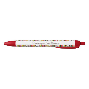 Gepersonaliseerd Bladwijzer Zwarte Inkt Pen