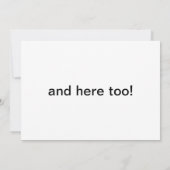 Gepersonaliseerd blank invullen kaart (Achterkant)