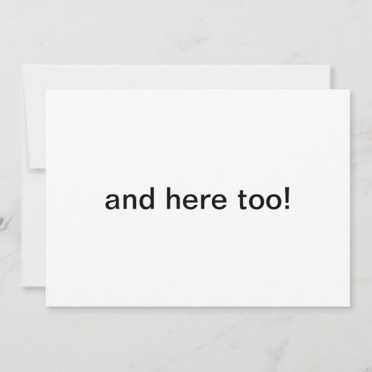 Gepersonaliseerd blank invullen kaart (Achterkant)