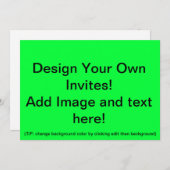 Gepersonaliseerd blank invullen kaart (Voorkant / Achterkant)